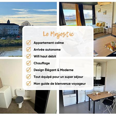 Majestic - Wifi - Parking - Vue Apartment Dax Exterior photo